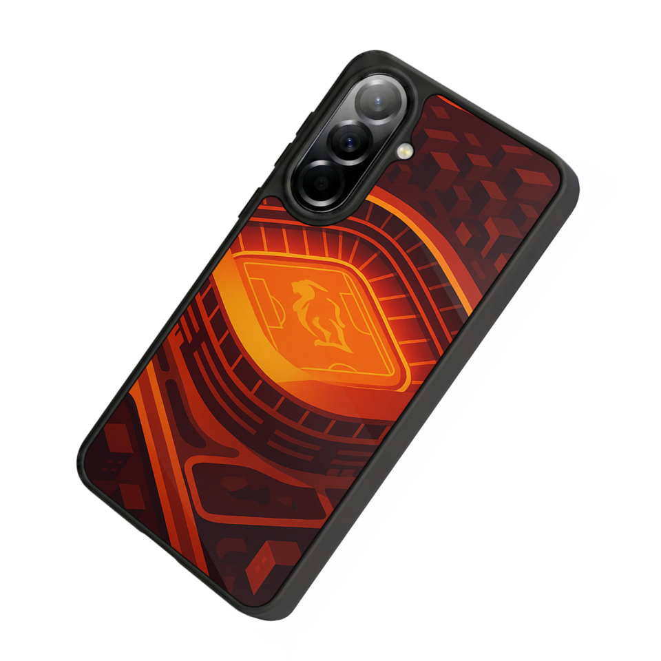 Samsung Galaxy A37 Uyumlu Aslan Tasarımlı Glossy Premium Kılıf