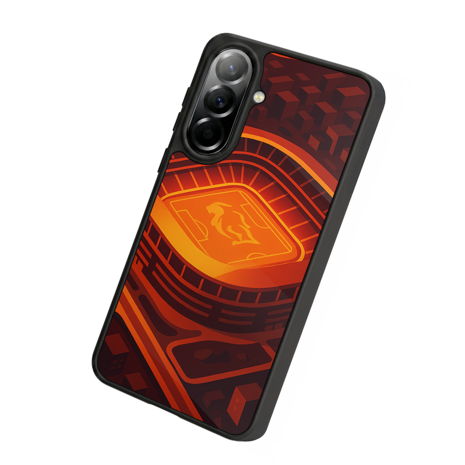 Samsung Galaxy A37 Uyumlu Aslan Tasarımlı Glossy Premium Kılıf