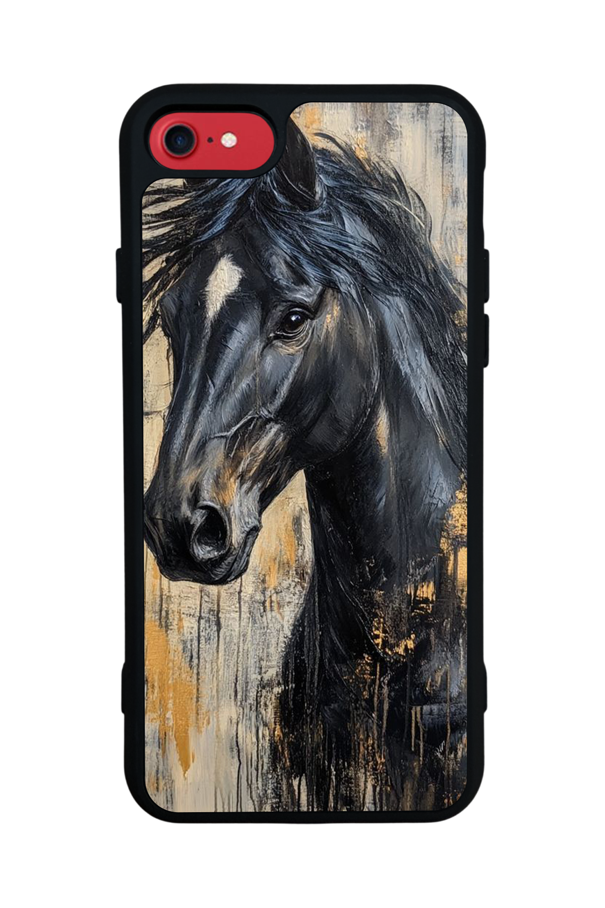 iPhone 7 Uyumlu At Horse Tasarımlı Glossy Premium Kılıf