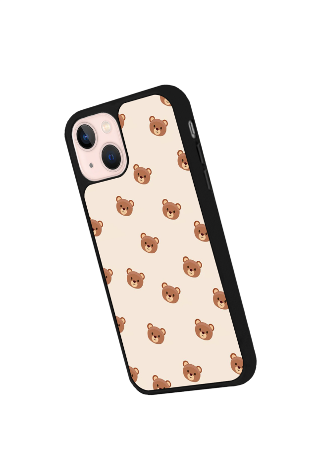 iPhone 15 Plus Uyumlu Ayı Tasarımlı Glossy Premium Kılıf