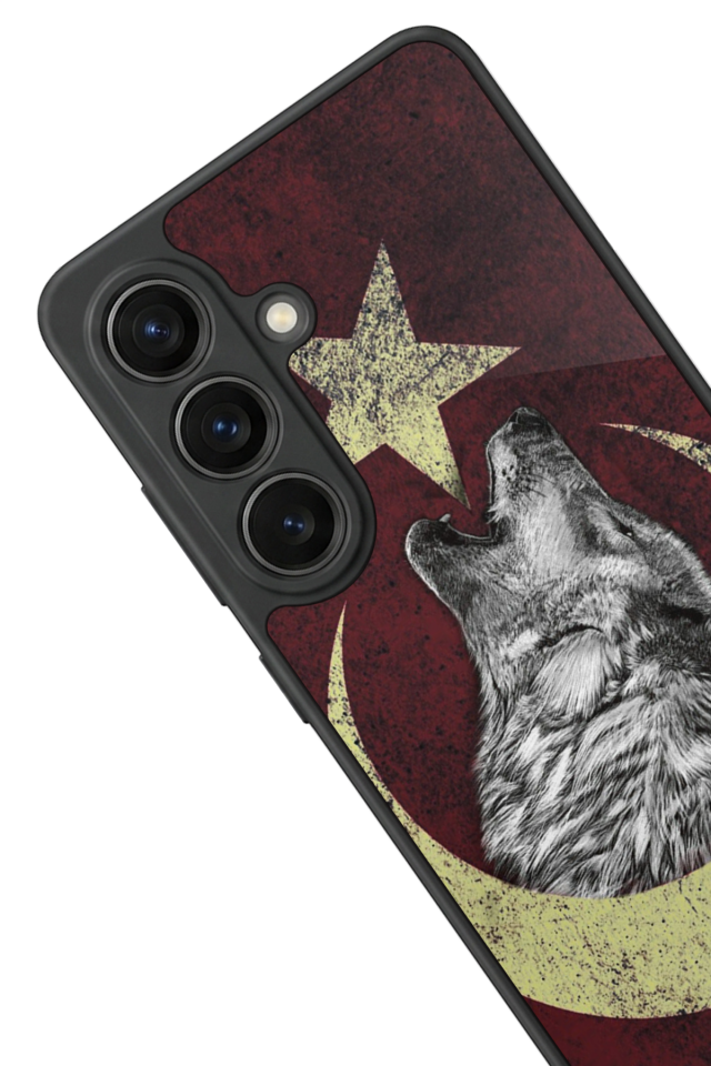 Samsung Galaxy S26 Uyumlu Bozkurt Tasarımlı Glossy Premium Kılıf