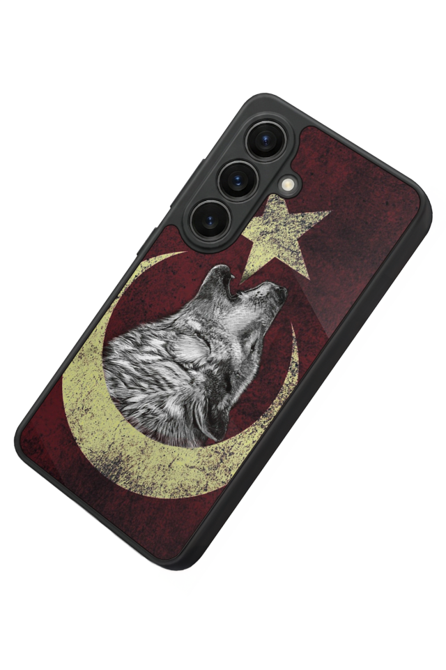 Samsung Galaxy S26 Uyumlu Bozkurt Tasarımlı Glossy Premium Kılıf