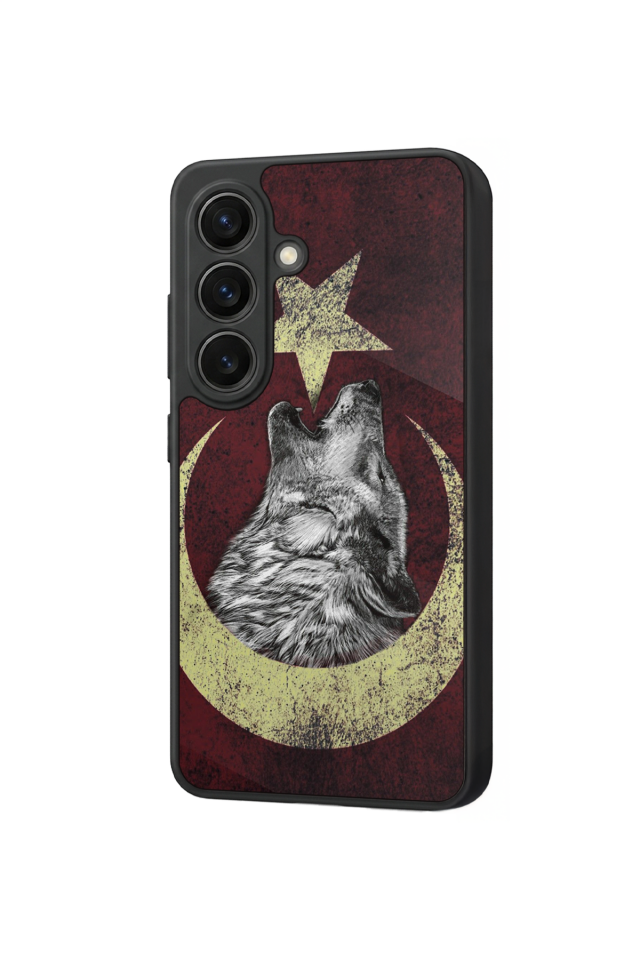 Samsung Galaxy S26 Uyumlu Bozkurt Tasarımlı Glossy Premium Kılıf