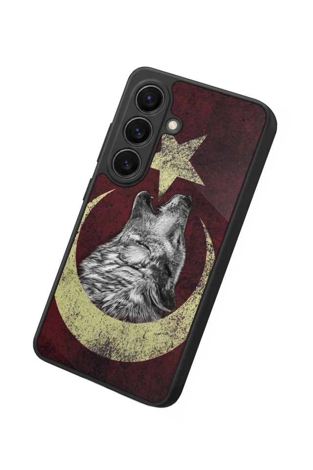 Samsung Galaxy S26 Uyumlu Bozkurt Tasarımlı Glossy Premium Kılıf