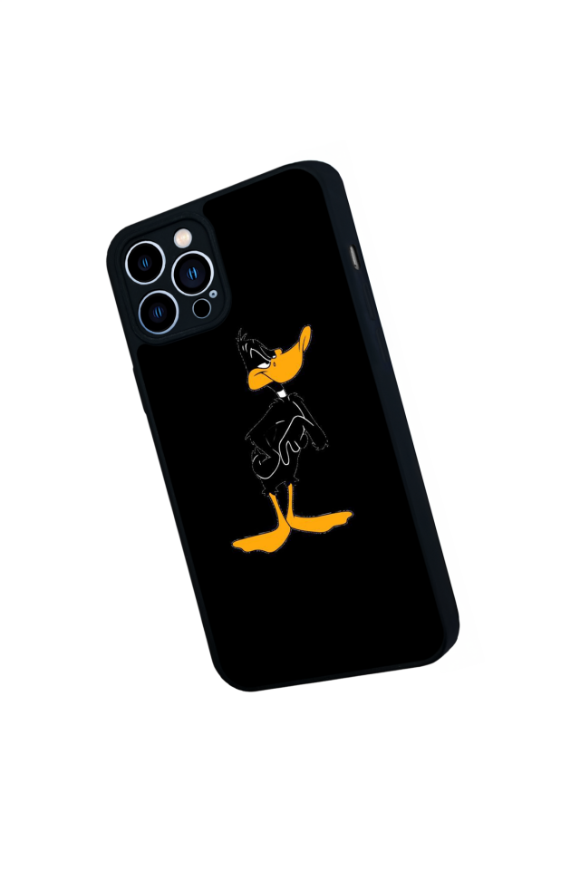 iPhone 12 Pro Max Uyumlu Daffy duck Tasarımlı Glossy Premium Kılıf