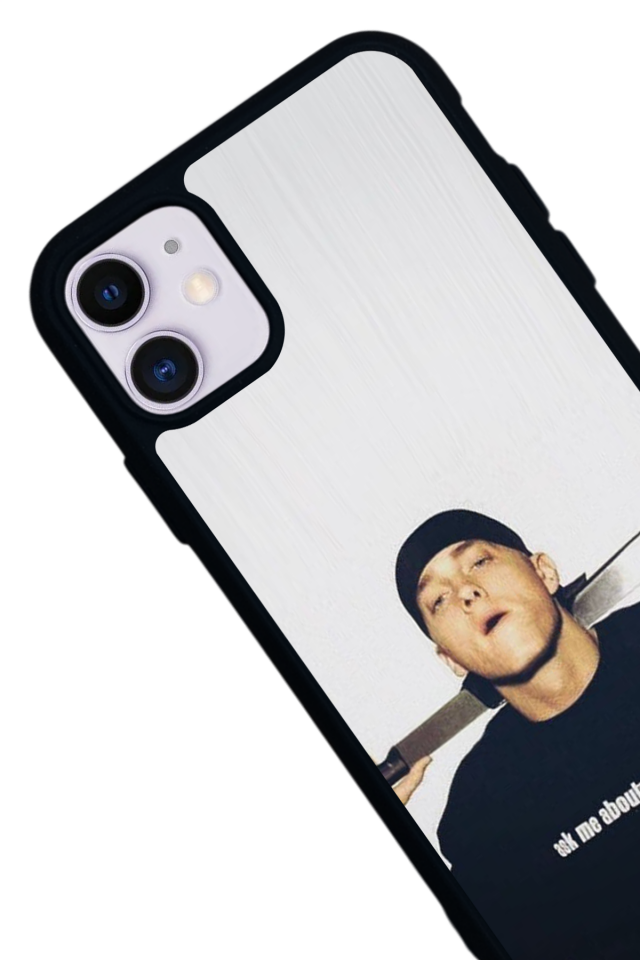 iPhone 11 Uyumlu Eminem Tasarımlı Glossy Premium Kılıf