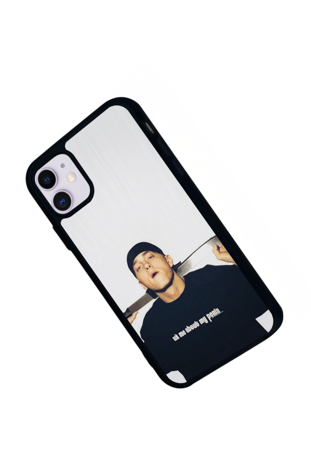 iPhone 11 Uyumlu Eminem Tasarımlı Glossy Premium Kılıf