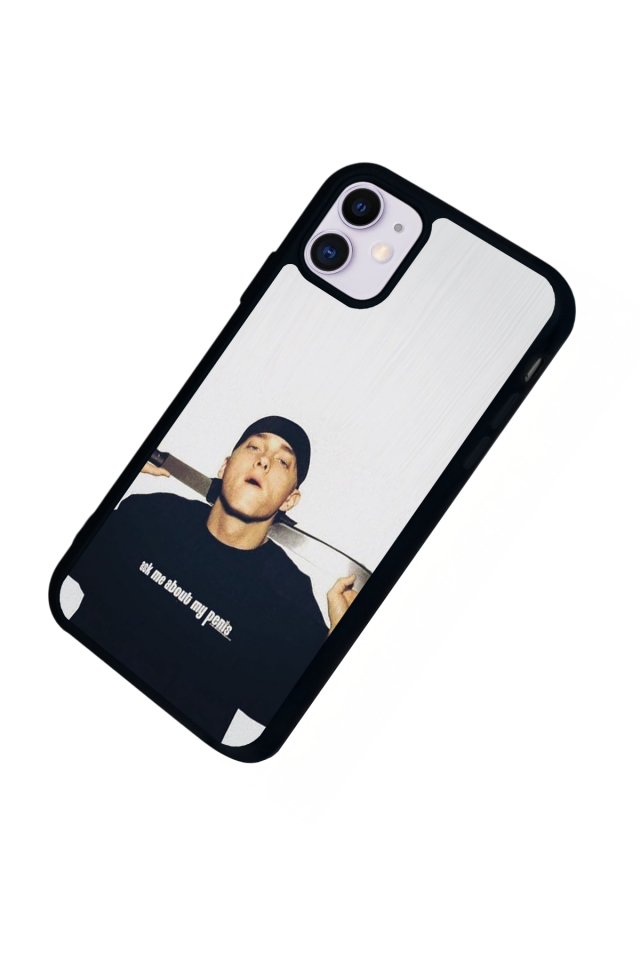 iPhone 11 Uyumlu Eminem Tasarımlı Glossy Premium Kılıf