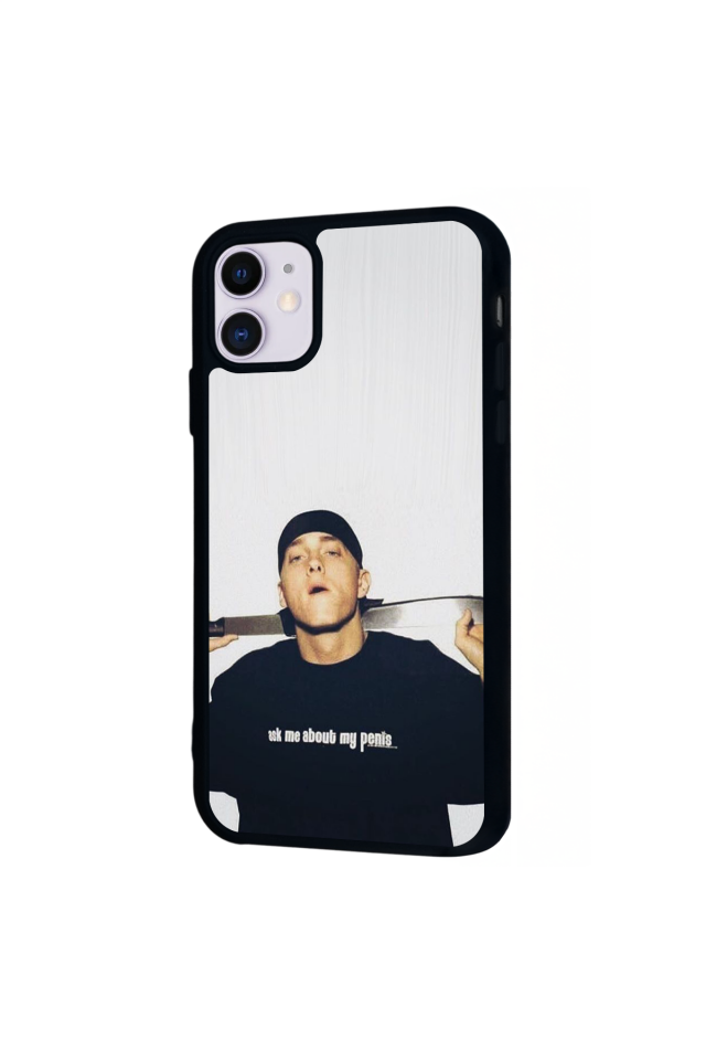 iPhone 11 Uyumlu Eminem Tasarımlı Glossy Premium Kılıf