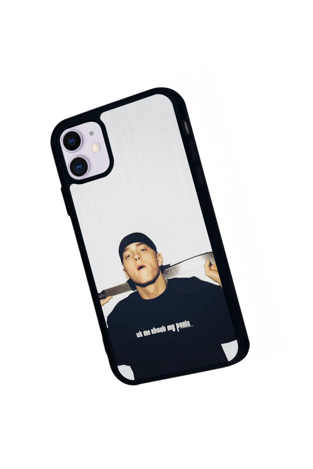 iPhone 11 Uyumlu Eminem Tasarımlı Glossy Premium Kılıf