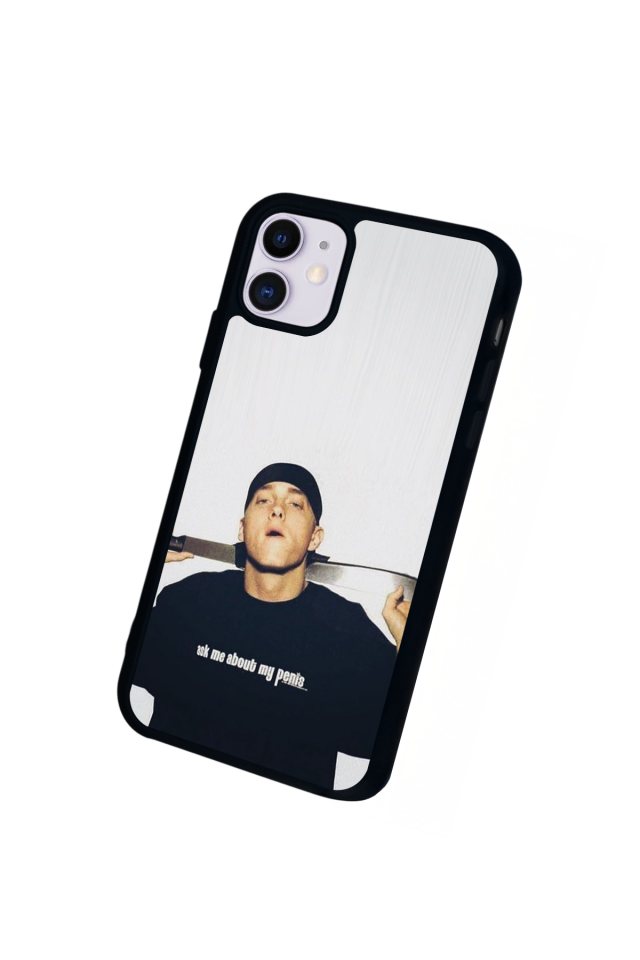iPhone 11 Uyumlu Eminem Tasarımlı Glossy Premium Kılıf