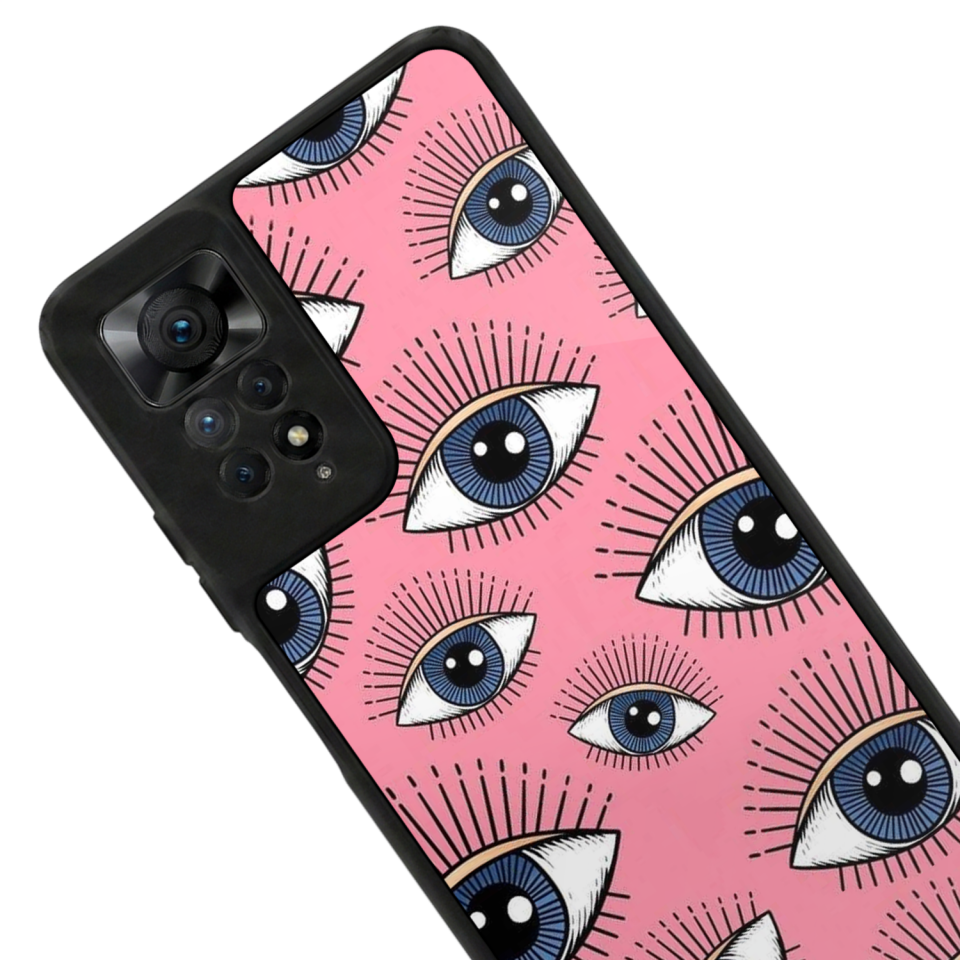 Xiaomi Redmi Note 11 Pro Uyumlu Göz Tasarımlı Glossy Premium Kılıf