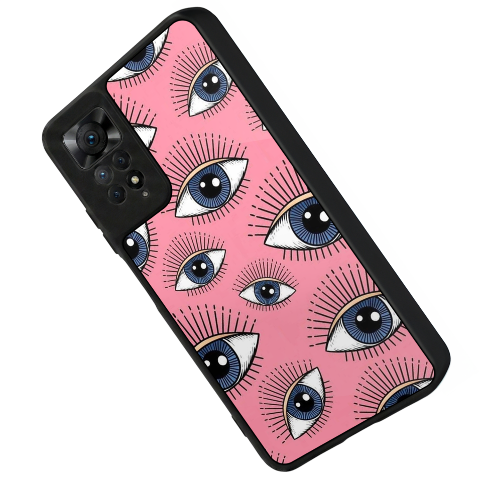 Xiaomi Redmi Note 11 Pro Uyumlu Göz Tasarımlı Glossy Premium Kılıf