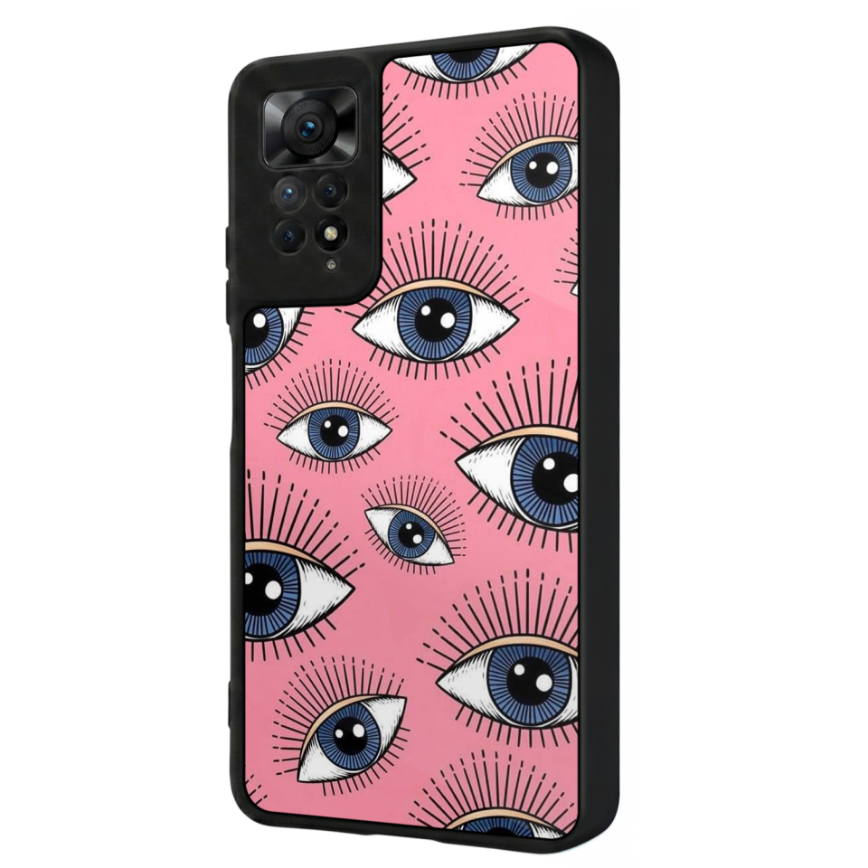 Xiaomi Redmi Note 11 Pro Uyumlu Göz Tasarımlı Glossy Premium Kılıf
