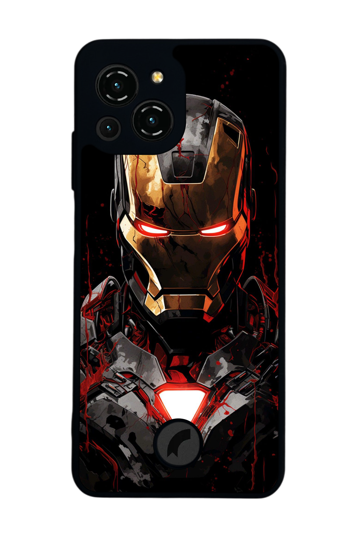 Reeder S23 Pro Max Uyumlu  Iron Man ( Demir Adam ) Tasarımlı Glossy Premium Kılıf