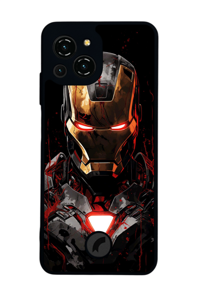 Reeder S23 Pro Max Uyumlu  Iron Man ( Demir Adam ) Tasarımlı Glossy Premium Kılıf