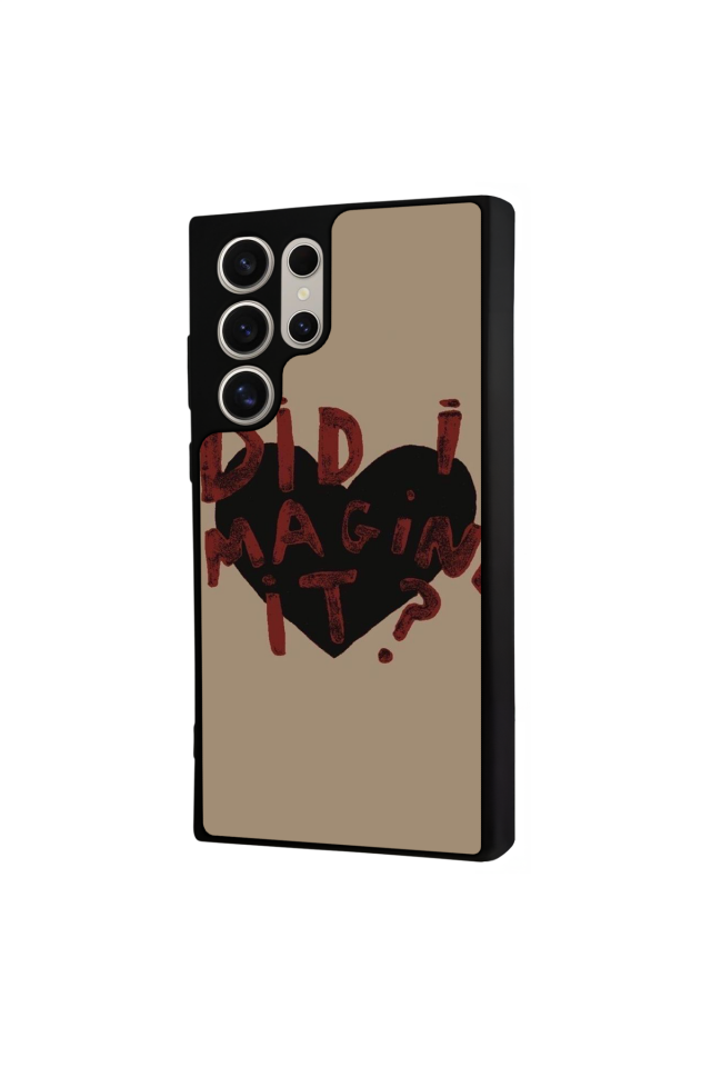 Samsung Galaxy S22 Ultra Uyumlu Kalp Love Tasarımlı Glossy Premium Kılıf