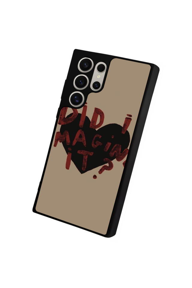 Samsung Galaxy S22 Ultra Uyumlu Kalp Love Tasarımlı Glossy Premium Kılıf