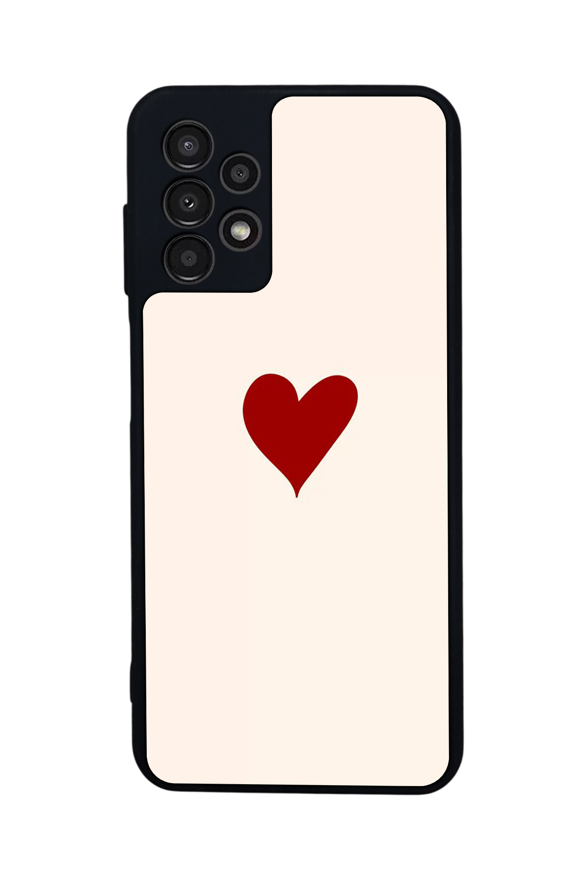 Samsung Galaxy A23 Uyumlu Kalp Love Tasarımlı Glossy Premium Kılıf