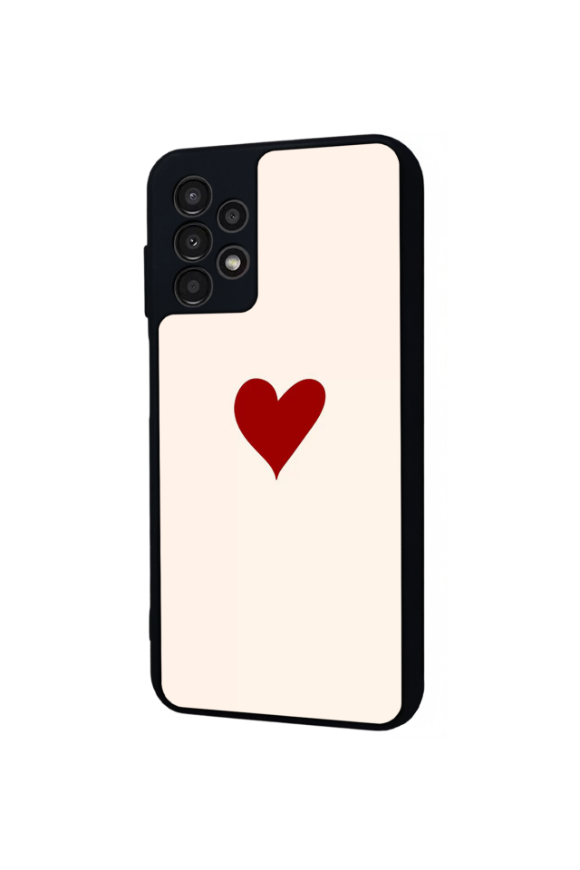 Samsung Galaxy A23 Uyumlu Kalp Love Tasarımlı Glossy Premium Kılıf