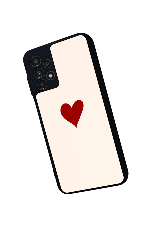 Samsung Galaxy A23 Uyumlu Kalp Love Tasarımlı Glossy Premium Kılıf