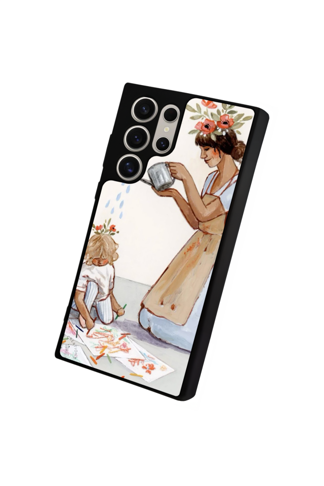 Samsung Galaxy S24 Ultra Uyumlu Kalp Love Tasarımlı Glossy Premium Kılıf