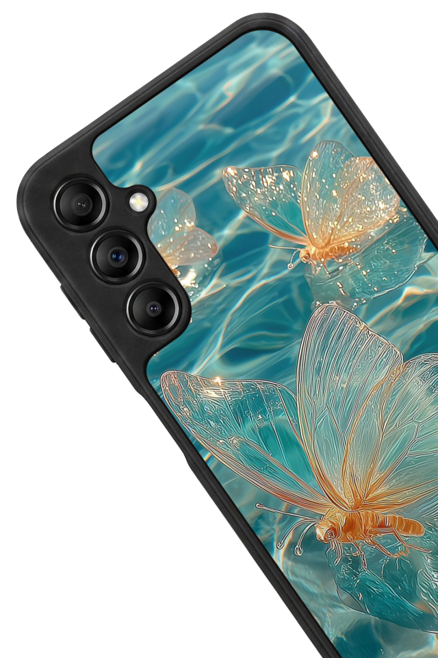 Samsung Galaxy A14 Uyumlu Kelebek Tasarımlı Glossy Premium Kılıf