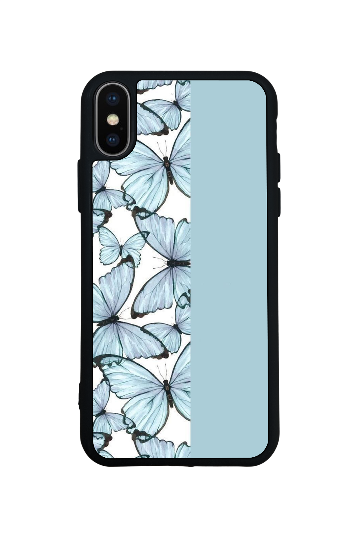 iPhone XS Max Uyumlu Kelebek Tasarımlı Glossy Premium Kılıf