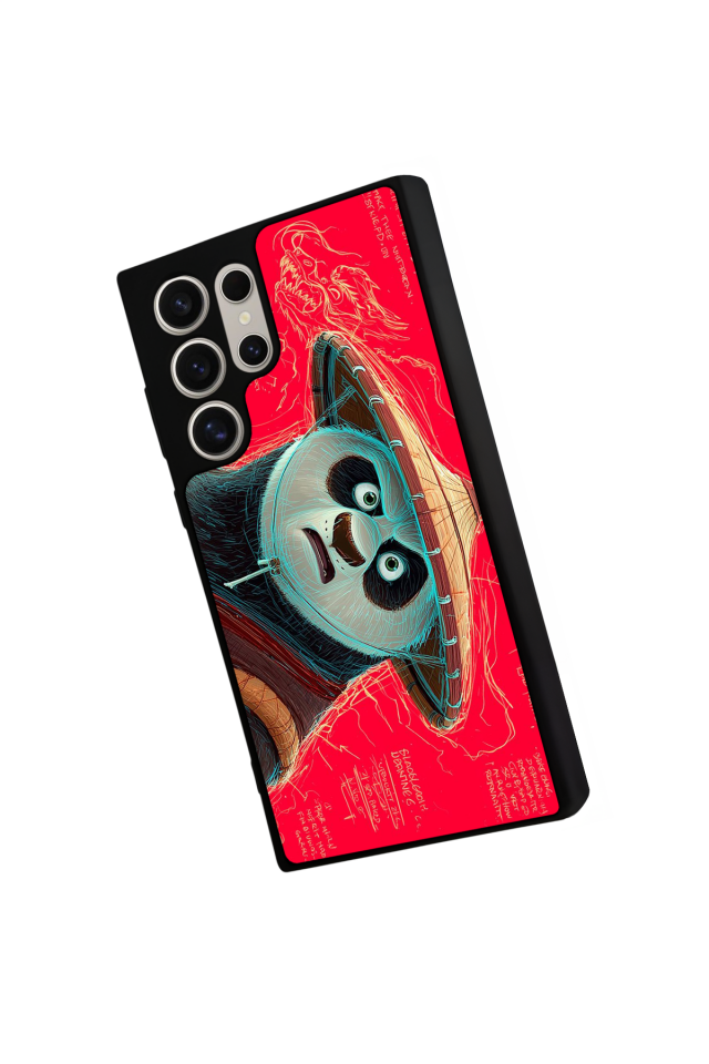 Samsung Galaxy S23 Ultra Uyumlu Kung Fu Panda Tasarımlı Glossy Premium Kılıf