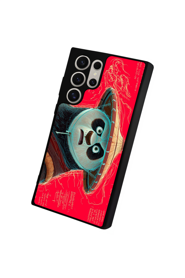 Samsung Galaxy S23 Ultra Uyumlu Kung Fu Panda Tasarımlı Glossy Premium Kılıf