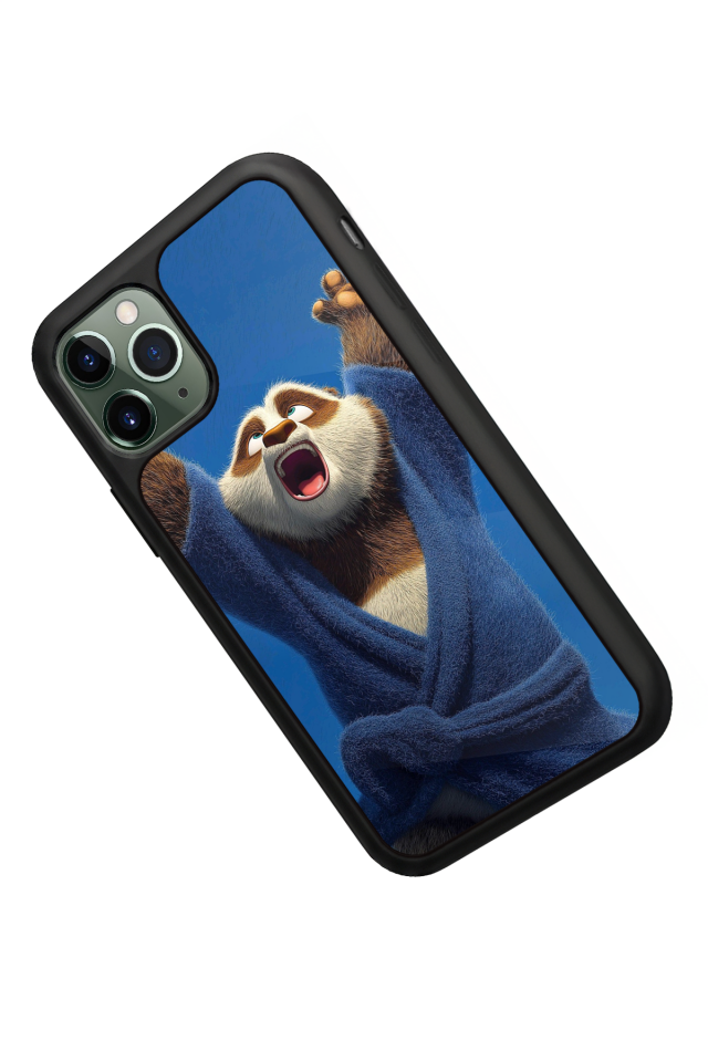 iPhone 11 Pro Uyumlu Kung Fu Panda Tasarımlı Glossy Premium Kılıf