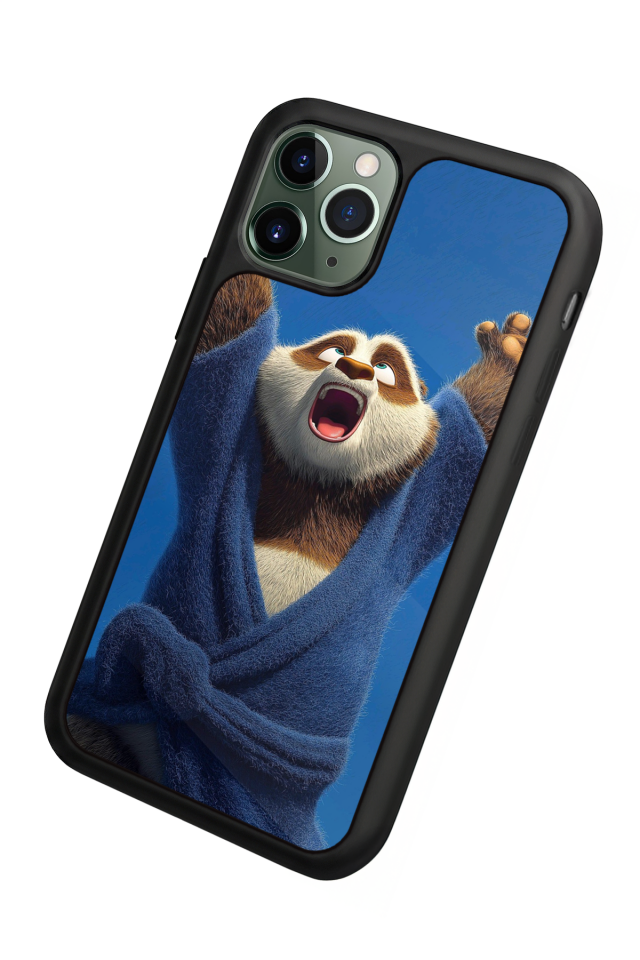 iPhone 11 Pro Uyumlu Kung Fu Panda Tasarımlı Glossy Premium Kılıf