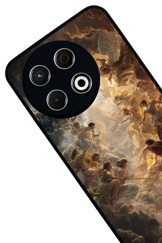 Tecno Spark 30 Pro Uyumlu Melek Tasarımlı Glossy Premium Kılıf