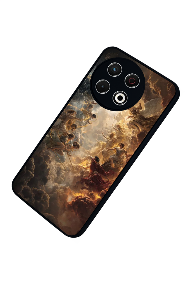 Tecno Spark 30 Pro Uyumlu Melek Tasarımlı Glossy Premium Kılıf