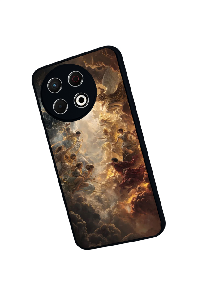 Tecno Spark 30 Pro Uyumlu Melek Tasarımlı Glossy Premium Kılıf