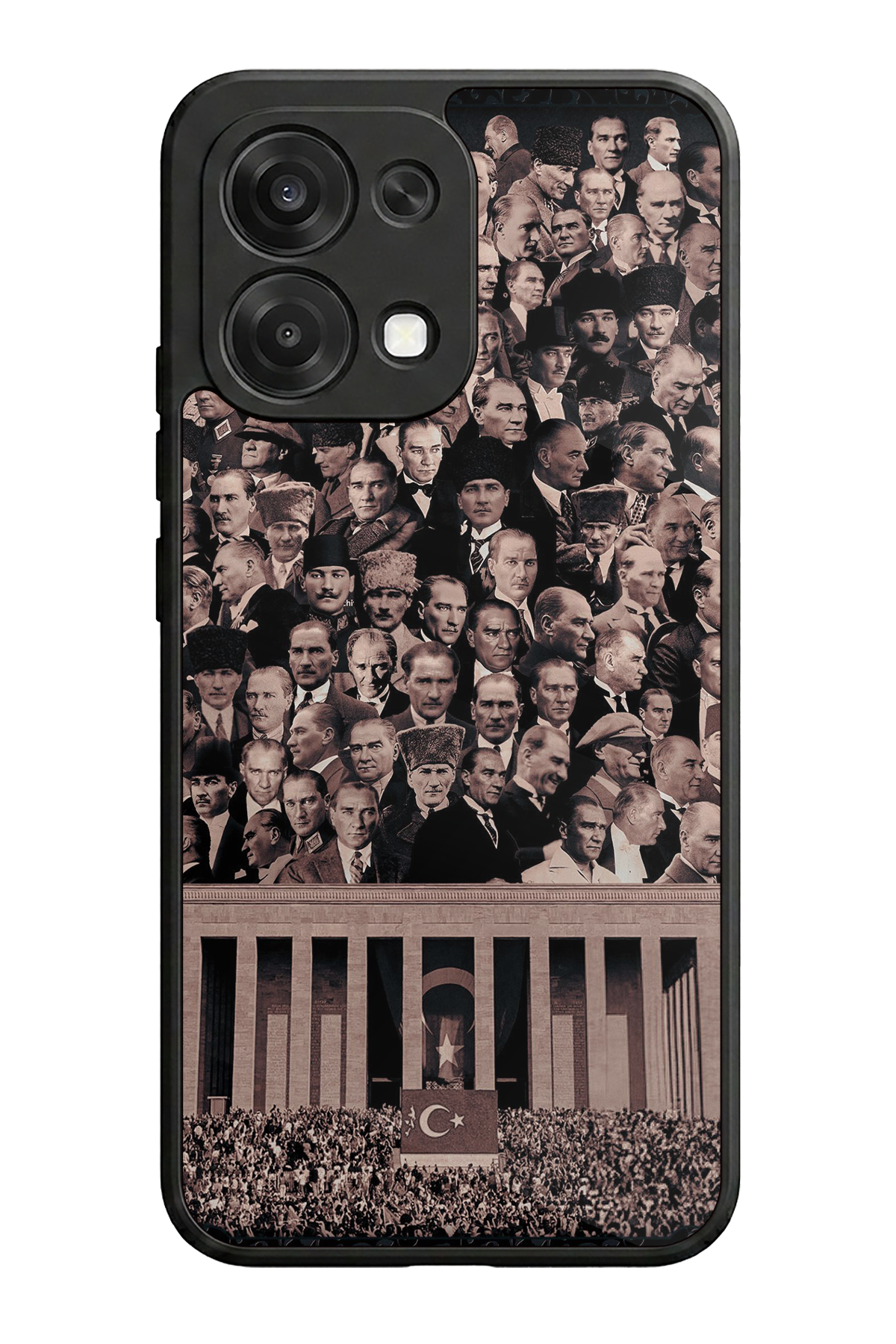 Oppo A6 Pro Uyumlu Mustafa Kemal Ataturk Tasarımlı Glossy Premium Kılıf