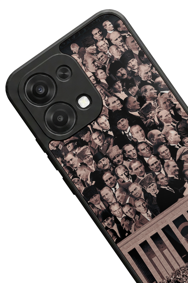 Oppo A6 Pro Uyumlu Mustafa Kemal Ataturk Tasarımlı Glossy Premium Kılıf