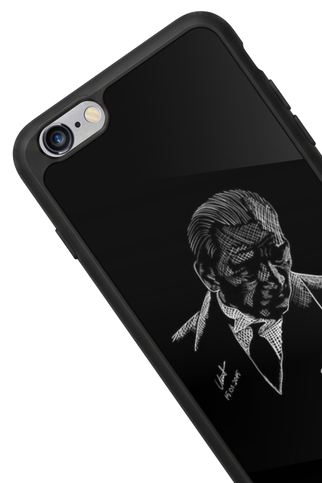 iPhone 6 Plus Uyumlu Mustafa Kemal Ataturk Tasarımlı Glossy Premium Kılıf