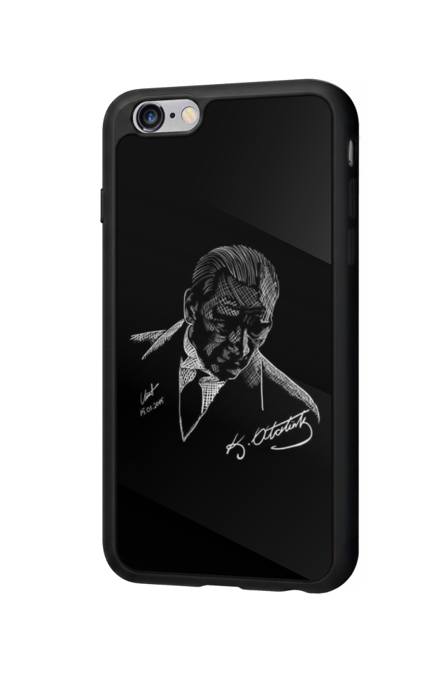iPhone 6 Plus Uyumlu Mustafa Kemal Ataturk Tasarımlı Glossy Premium Kılıf