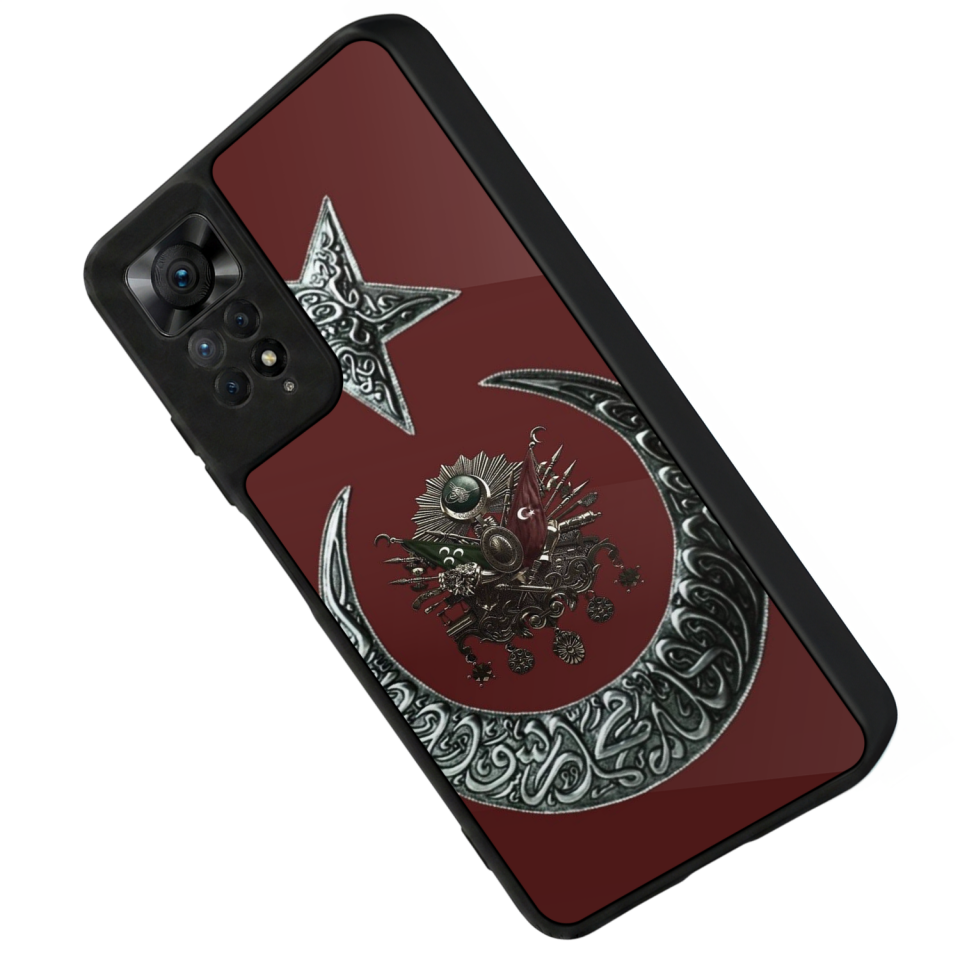Xiaomi Redmi Note 11 Pro Uyumlu Osmanli Tugrasi Tasarımlı Glossy Premium Kılıf