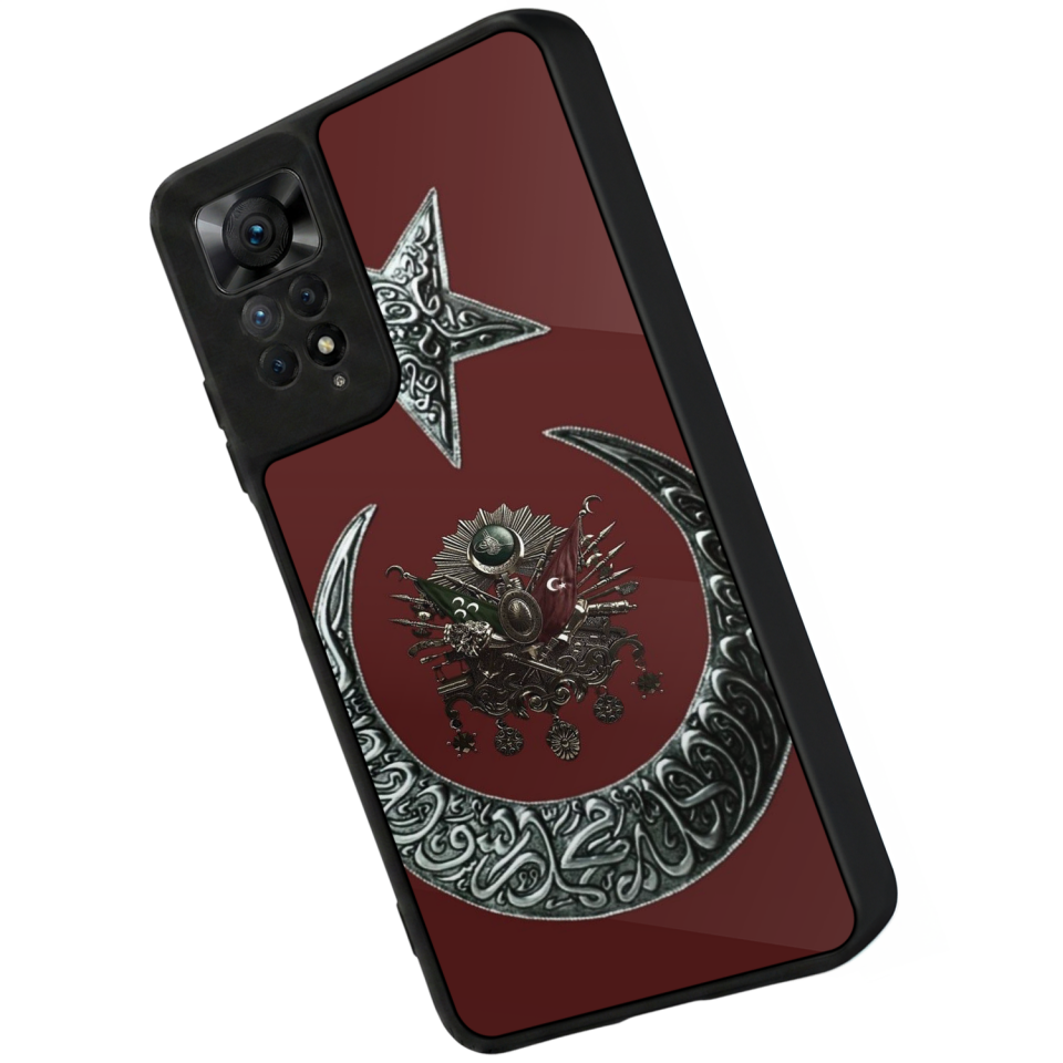 Xiaomi Redmi Note 11 Pro Uyumlu Osmanli Tugrasi Tasarımlı Glossy Premium Kılıf