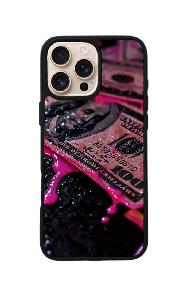 iPhone 16 Pro Uyumlu Para Tasarımlı Glossy Premium Kılıf