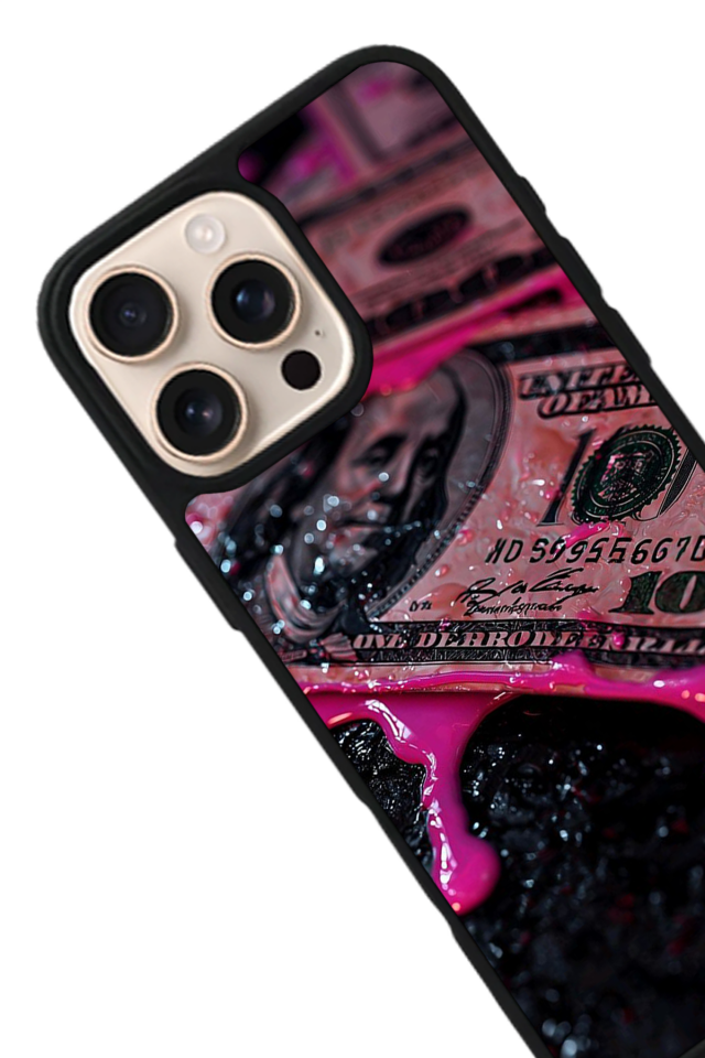 iPhone 16 Pro Uyumlu Para Tasarımlı Glossy Premium Kılıf