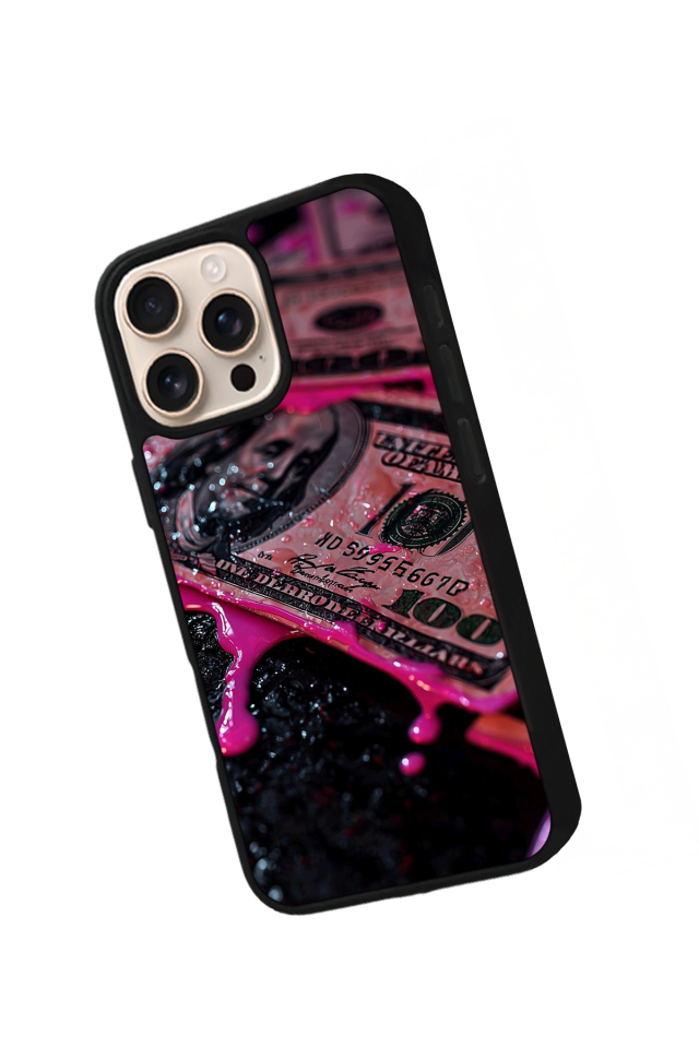 iPhone 16 Pro Uyumlu Para Tasarımlı Glossy Premium Kılıf