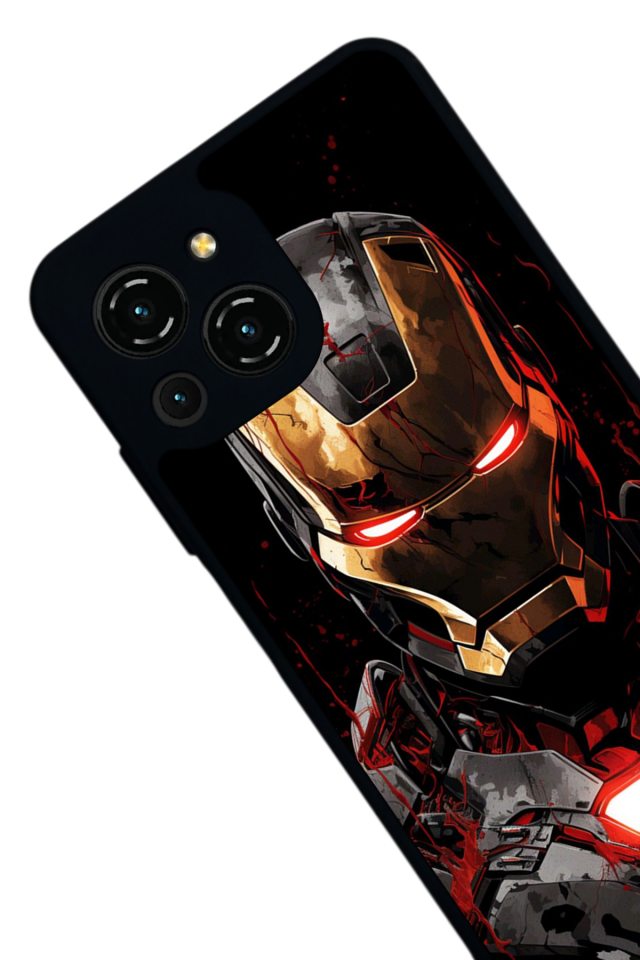 Reeder S23 Pro Max Uyumlu  Iron Man ( Demir Adam ) Tasarımlı Glossy Premium Kılıf