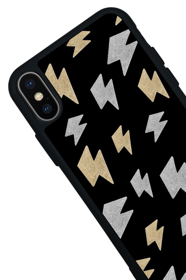 iPhone X/ XS Uyumlu Simsek Tasarımlı Glossy Premium Kılıf