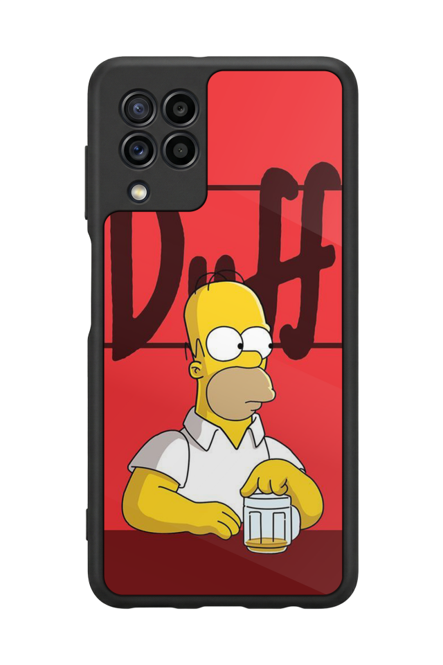 Samsung Galaxy M32 Uyumlu The Simpsons Tasarımlı Glossy Premium Kılıf