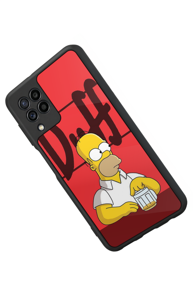 Samsung Galaxy M32 Uyumlu The Simpsons Tasarımlı Glossy Premium Kılıf