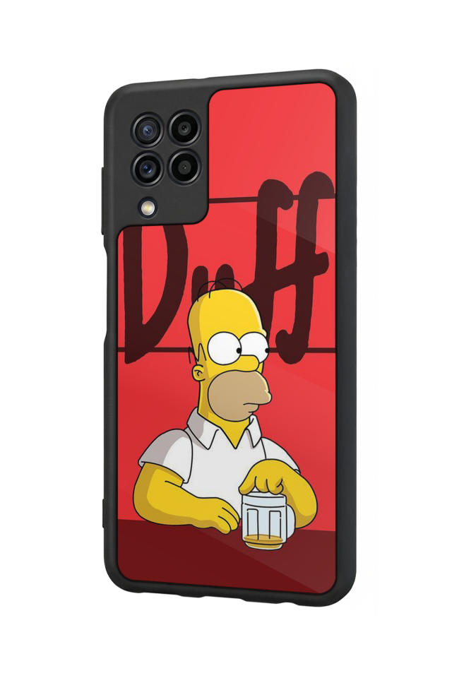 Samsung Galaxy M32 Uyumlu The Simpsons Tasarımlı Glossy Premium Kılıf
