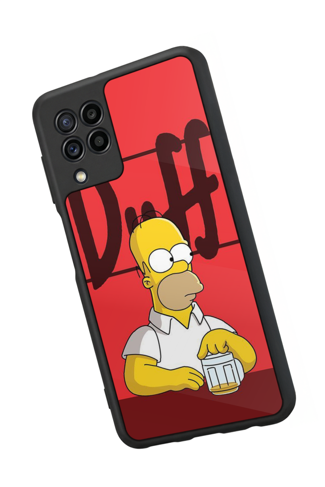 Samsung Galaxy M32 Uyumlu The Simpsons Tasarımlı Glossy Premium Kılıf
